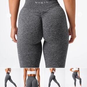 Nvgtn black speckled scrunch seamless leggings